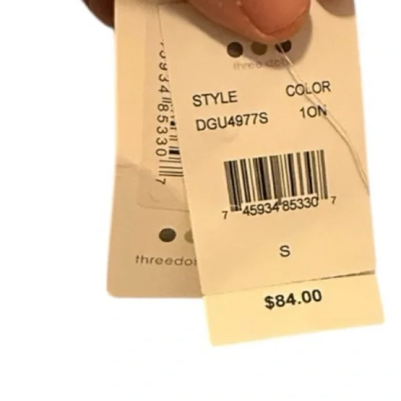 Three Dots Cotton Gauze White Top nwt - Picture 6 of 8